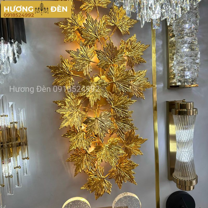 Đèn tường pha lê hình lá phong chính hãng VPL928